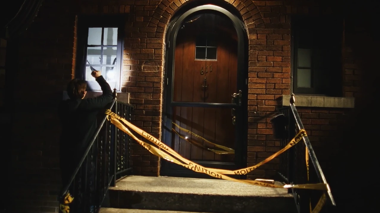 Nighttime doorway scene from Conor Brodie's work
